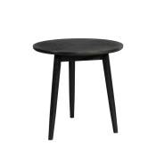 Table d'appoint ronde en bois D50cm noir