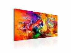 Tableau - colourful parrot-60x30 A1-N5590