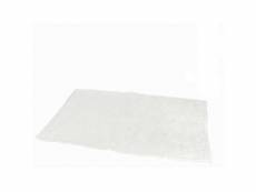 Tapis de bain antidérapant - microfibre - tapis de bain/douche - blanc - 45x75cm - tapis de sol antidérapant pour chambre/toilet/wc - salle de bain