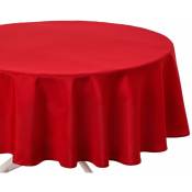 Atmosphera - Nappe anti-taches ronde Ophy - Diam. 180 - Rouge
