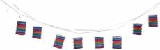 Beistle 54724 Fiesta Lantern Garland, 12', Multicolor
