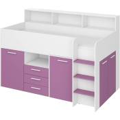 Bim Furniture - Lit Armoire tiroir Enfants Neo cm206x120x138h