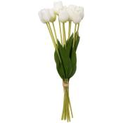Bouquet de tulipes blanc H48cm Atmosphera créateur