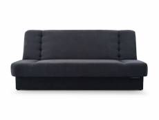 Canapé moderne avec fonction de couchage, espace de rangement intégré pour la literie, coutures décoratives, style minimaliste, design intérieur éléga
