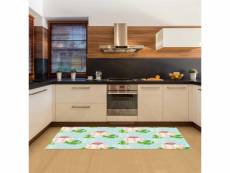 Chemin de cuisine, 100% made in italy, tapis antitache avec impression numérique, tapis antidérapant et lavable, modèle etawah, cm 180x52 805277340024