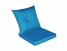 Coussin de remplacement pour chaise, fauteuil jardin 60 x 60 cm – bleu petrole CR09