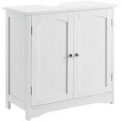 [en.casa] - Bagnovabo Cabinet Classic Design 2 portes 60x60x30 cm blanc