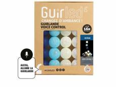 Guirlande boule lumineuse 16 led voice control - océan