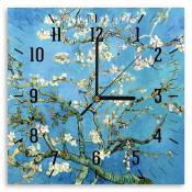 Horloge murale amandier en fleurs Vincent Van Gogh