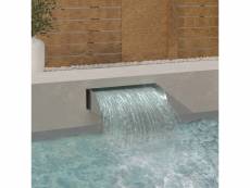 Inedit fontaines et bassins edition saint-georges cascade avec led 60x34x14 cm acier inoxydable 304