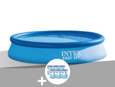 Kit piscine autoportée Intex Easy Set 3,66 x 0,76 m + 6 cartouches