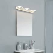 Lampe Miroir Applique Salle de Bain Blanc Froid 6000K, 12W 585LM Luminaire Salle de Bain Intérieure Moderne Blanc lampe Eclairage Salle de Bain,