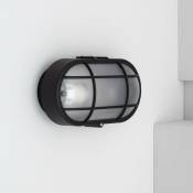 Ledkia - Plafonnier Extérieur Ovale à Grille Hublot 220x120 mm