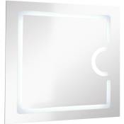 Miroir rétro-éclairant nevis - Argent - 80x80cm -