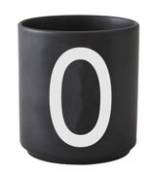 Mug A-Z / Porcelaine - Lettre O - Design Letters noir en céramique