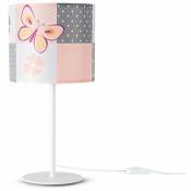 Paco Home - Lampe De Chevet Chambre Enfant Lampe à Poser Colorée Applique Arc-En-Ciel Lampe de table - Blanc, Design 1 (Ø18 cm)