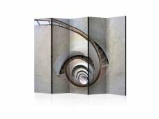 Paravent 5 volets - white spiral stairs ii [room dividers] A1-PARAVENTtc2067