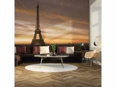 Paris prix - papier peint "tour eiffel à l'aube" 270 x 350 cm