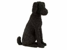 Paris prix - statuette chien assis déco "max" 49cm noir
