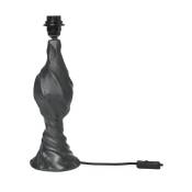 Pied de lampe organique en aluminium noir 40cm Moltan - Ferm living