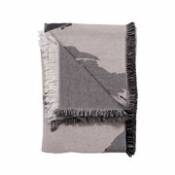 Plaid Floreo / 170 x 130 cm - AYTM gris en tissu