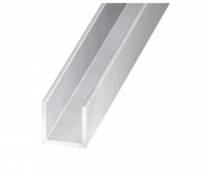 Profilé U aluminium anodisé 20 x 22 x 20 x 1.5 mm 2 m