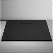 Receveur 80 x 80 Ideal Standard Ultra Flat New acrylique carre noir mat