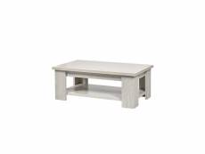 Table basse rectangulaire chêne blanchi - lierre - l 110 x l 65 x h 43.5 cm - neuf