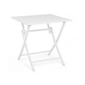 Table pliante d'extérieur en aluminium Blanc ELIN