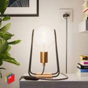 Taché Metal, lampe de table avec câble textile, interrupteur