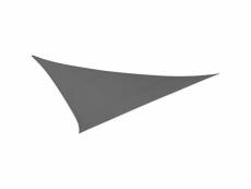 Toile d'ombrage triangulaire 5 mètres gris