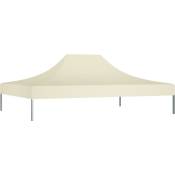 Toit de tente de réception, Toit de rechange pour tonnelle, 4x3 m Crème 270 g/m² OIB6678E