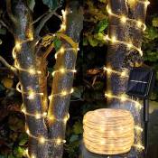 Tuyau lumineux solaire filaire Chaîne lumineuse de jardin led Tuyau lumineux-Blanc Chaud-30m - Blanc Chaud