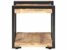 Vidaxl table de chevet 50x40x40 cm bois de manguier