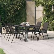 Vidaxl - Table de jardin Gris et noir 140x70x70 cm