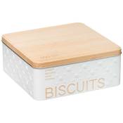 5five - boîte biscuits métal scandinave nature blanc - Blanc