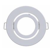Anneau Inclinable Circulaire Blanc pour GU10/MR16 Iluminashop