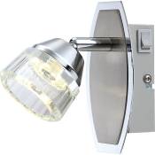 Applique led spot spot éclairage de chambre lampe en cristal pivotant Globo 56179-1