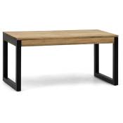 Box Furniture - Table basse relevable iCub Strong eco 50x120x52 cm 18mm Noir-Vieilli - Noir