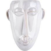 Cache pot mural Mask 22 cm Blanc blanc - Blanc