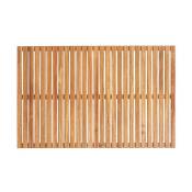 Caillebotis de douche antidérapant en bois - Modèle: 55 x 85 cm