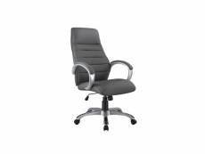 Chaise de bureau à roulettes - q046 - 62 x 50 x 110 cm - gris