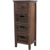 Commode / table d'appoint / armoire, 4 tiroirs, 30x25x74cm,