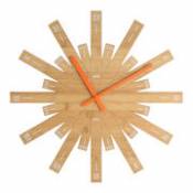 Horloge murale Raggiante / Bambou- Ø 48 cm - Alessi bois naturel en bois