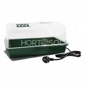 HORTOSOL 20w Mini serre de bouturage chauffante électrique 37,5x24x19 cm
