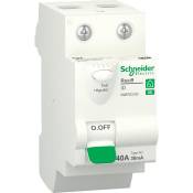 Interrupteur différentiel - Resi9 - Schneider - 2P - 40A - 30 mA - AC