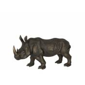 Jolipa - Rhinocéros en résine Bronze 58.5x25x33 cm