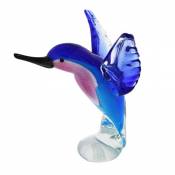 Juliana Objets d'art Figurine en verre - Colibri bleu