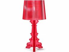 Lampe de table - petite lampe de salon design - bour rouge