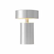 Lampe sans fil Column / LED - Métal - Menu argent en métal